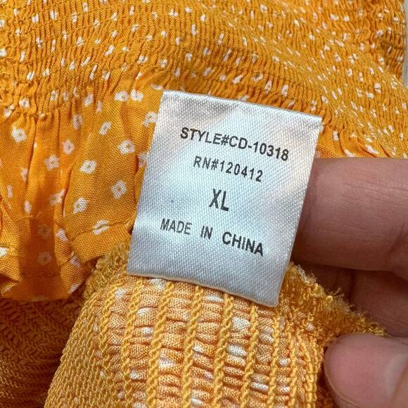 NWT Fashion Nova Yellow Always Cute Smocked Flattering Summer Mini Dress XL - Picture 13 of 13